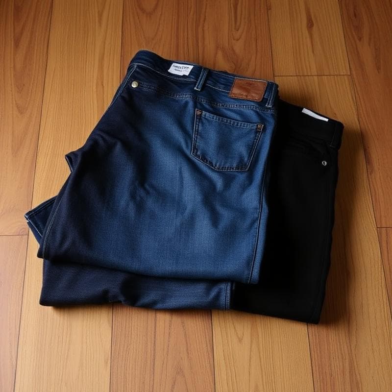 Dark Blue Denim Jeans Trousers